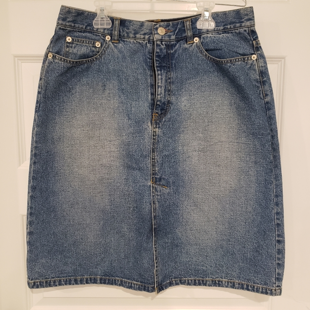 VTG Tommy Hilfiger Denim Skirt SZ 12